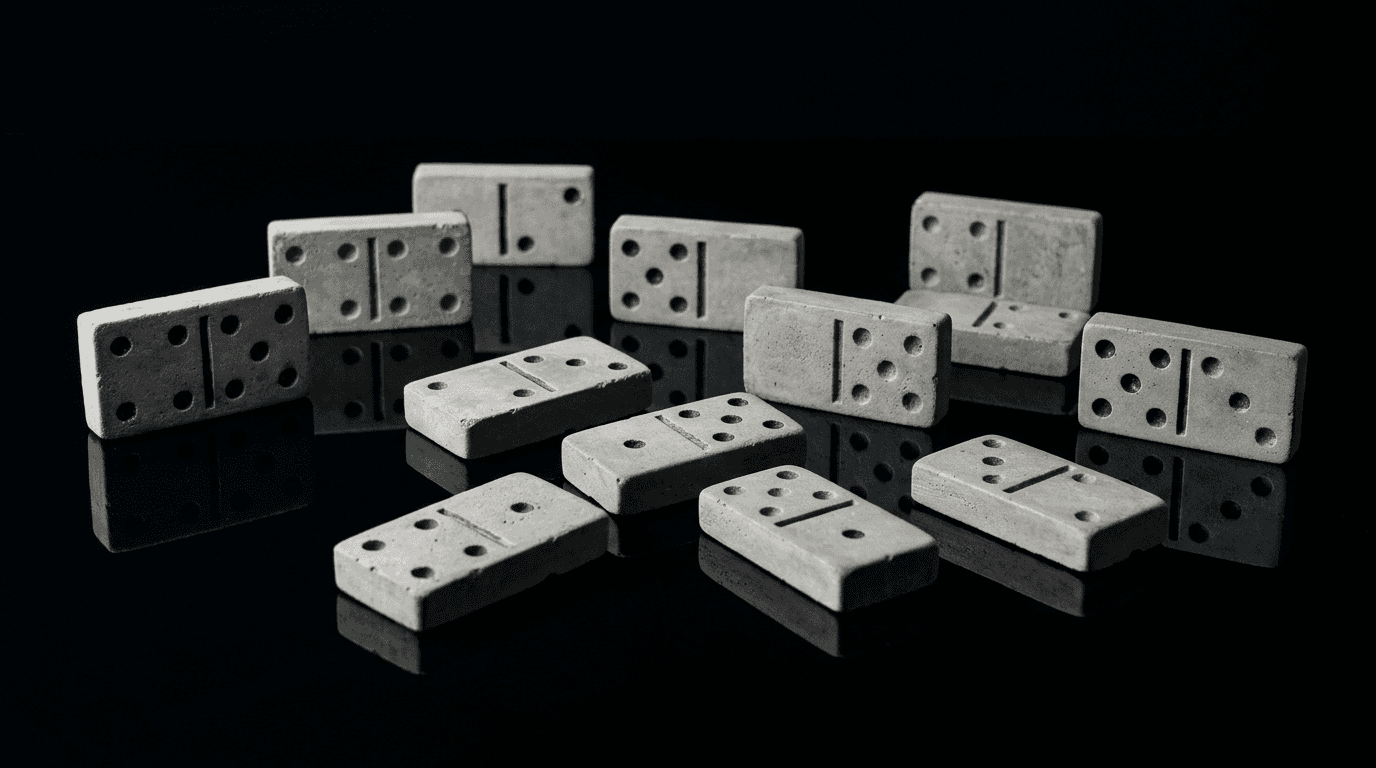 Concrete dominoes